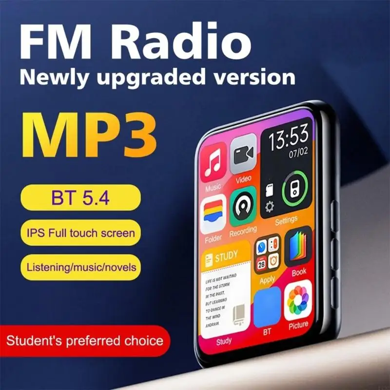 2.4Inch Touchable Screen MP3 Player Bluetooth-Compatible 5.4 Built-in Speaker Portable HiFi Music Player MP3 With E-Book F19E
2.4Inch Touchable Screen MP3 Player Bluetooth-Compatible 5.4 Built-in Speaker Portable HiFi Music Player MP3 With E-Book F19E