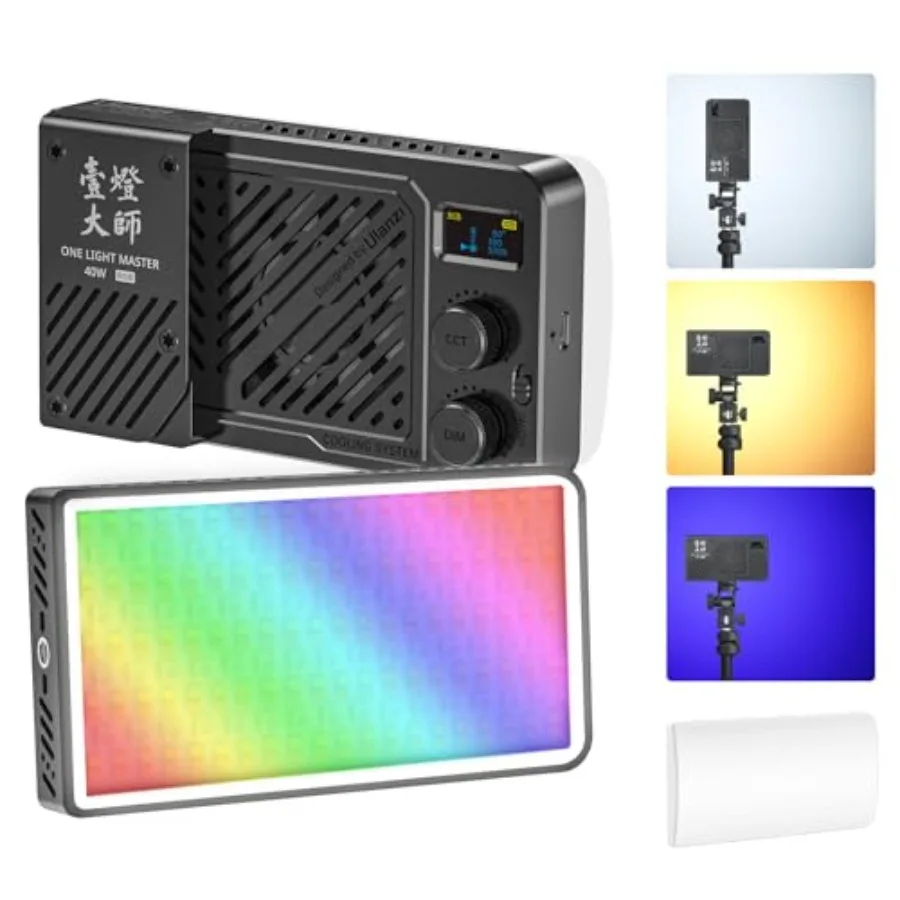 40W Portable RGB Video Light 5000mAh Rechargeable LED Camera Light 20 Scene Modes 2700-6500K Mini Studio Lighting for YouTube V
40W Portable RGB Video Light 5000mAh Rechargeable LED Camera Light 20 Scene Modes 2700-6500K Mini Studio Lighting for YouTube V