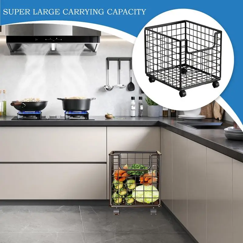 Kitchen Cart With Wheels Fruit Vegetable Baskets With Wheels 360 Degree Rotating Portable Organizer For Kitchen Pantry Laundry
Kitchen Cart With Wheels Fruit Vegetable Baskets With Wheels 360 Degree Rotating Portable Organizer For Kitchen Pantry Laundry