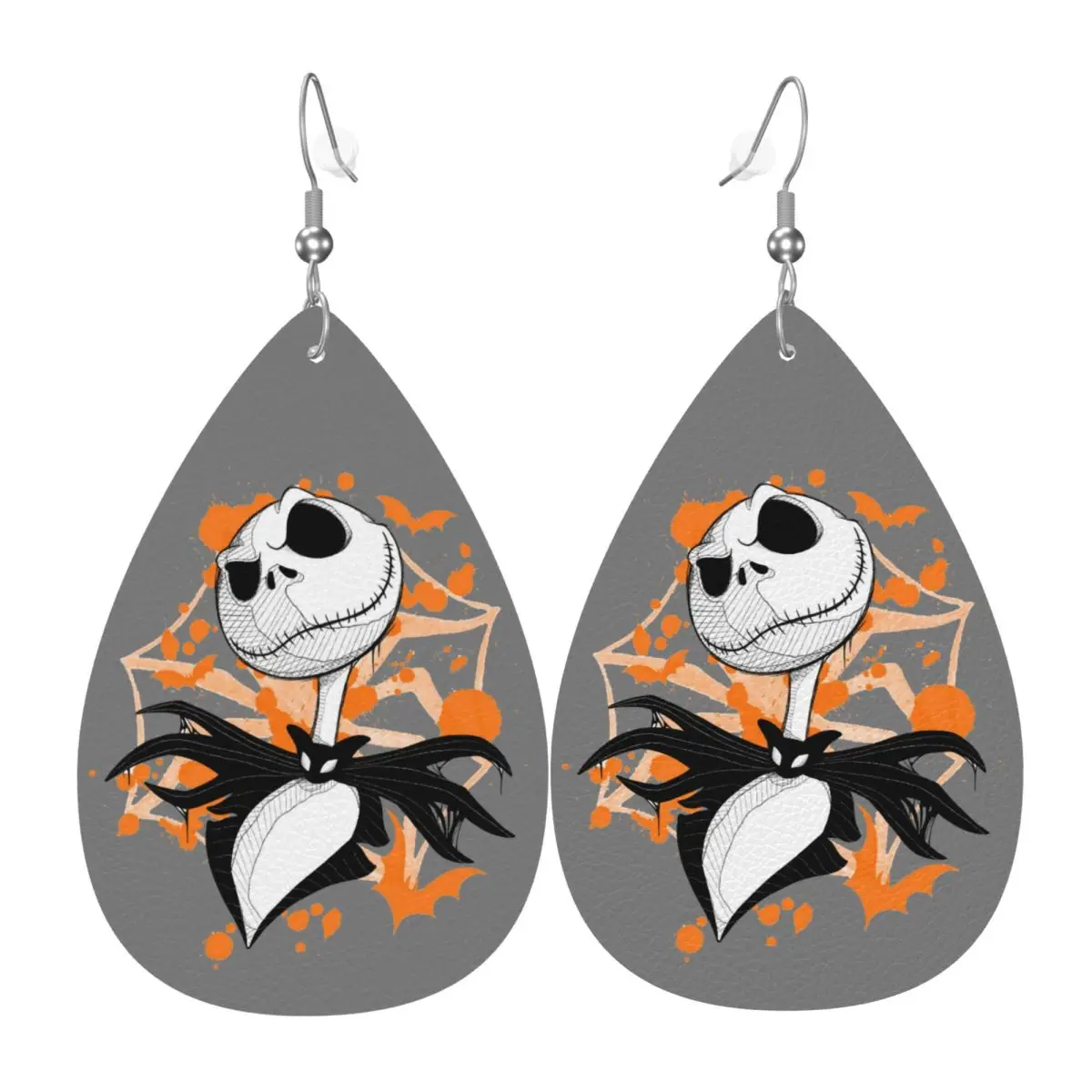 Custom Drop Dangle Earrings Jack Skellington Leather Teardrop Earrings PVC Leather for Gifts Dainty Jewelry
Custom Drop Dangle Earrings Jack Skellington Leather Teardrop Earrings PVC Leather for Gifts Dainty Jewelry