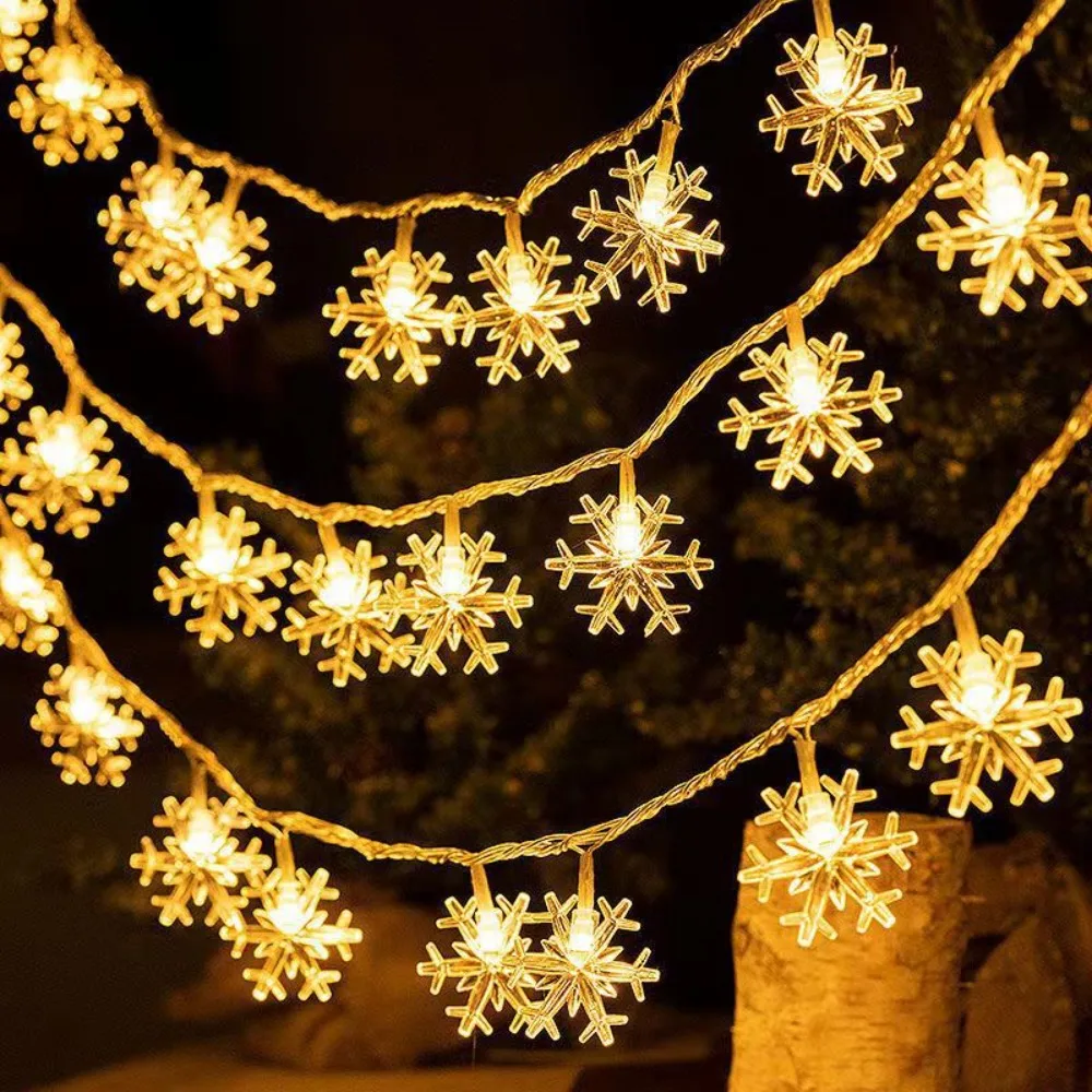 LED Snowflake Holiday Ambient String Light Outdoor Christmas Fairy Lamp Wedding Party Garland Holiday Decoration Lighting Strips
LED Snowflake Holiday Ambient String Light Outdoor Christmas Fairy Lamp Wedding Party Garland Holiday Decoration Lighting Strips