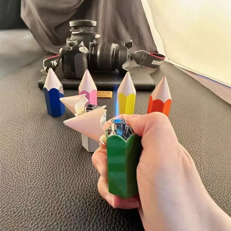 2025 Personalized Mini Cute Inflatable Lighter Windproof Jet Flame Pencil Portable Lighter Cigarette Accessories Smoking Gifts
2025 Personalized Mini Cute Inflatable Lighter Windproof Jet Flame Pencil Portable Lighter Cigarette Accessories Smoking Gifts