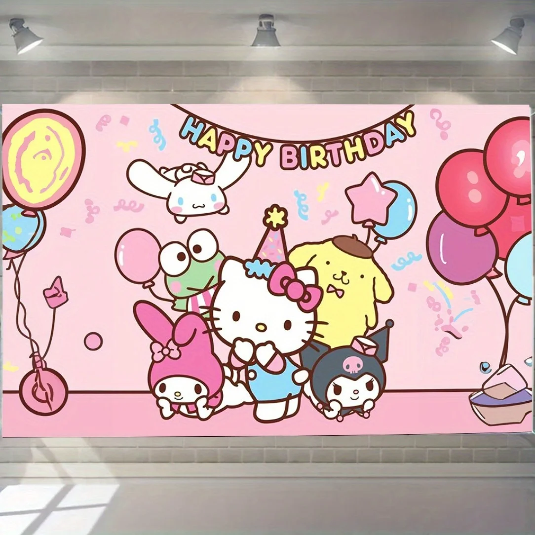 1pc Sanrio Hello Kitty Birthday Tapestry Polyester 2D Print Wall Hanging for Kids Bedroom Party Decor Gift
1pc Sanrio Hello Kitty Birthday Tapestry Polyester 2D Print Wall Hanging for Kids Bedroom Party Decor Gift