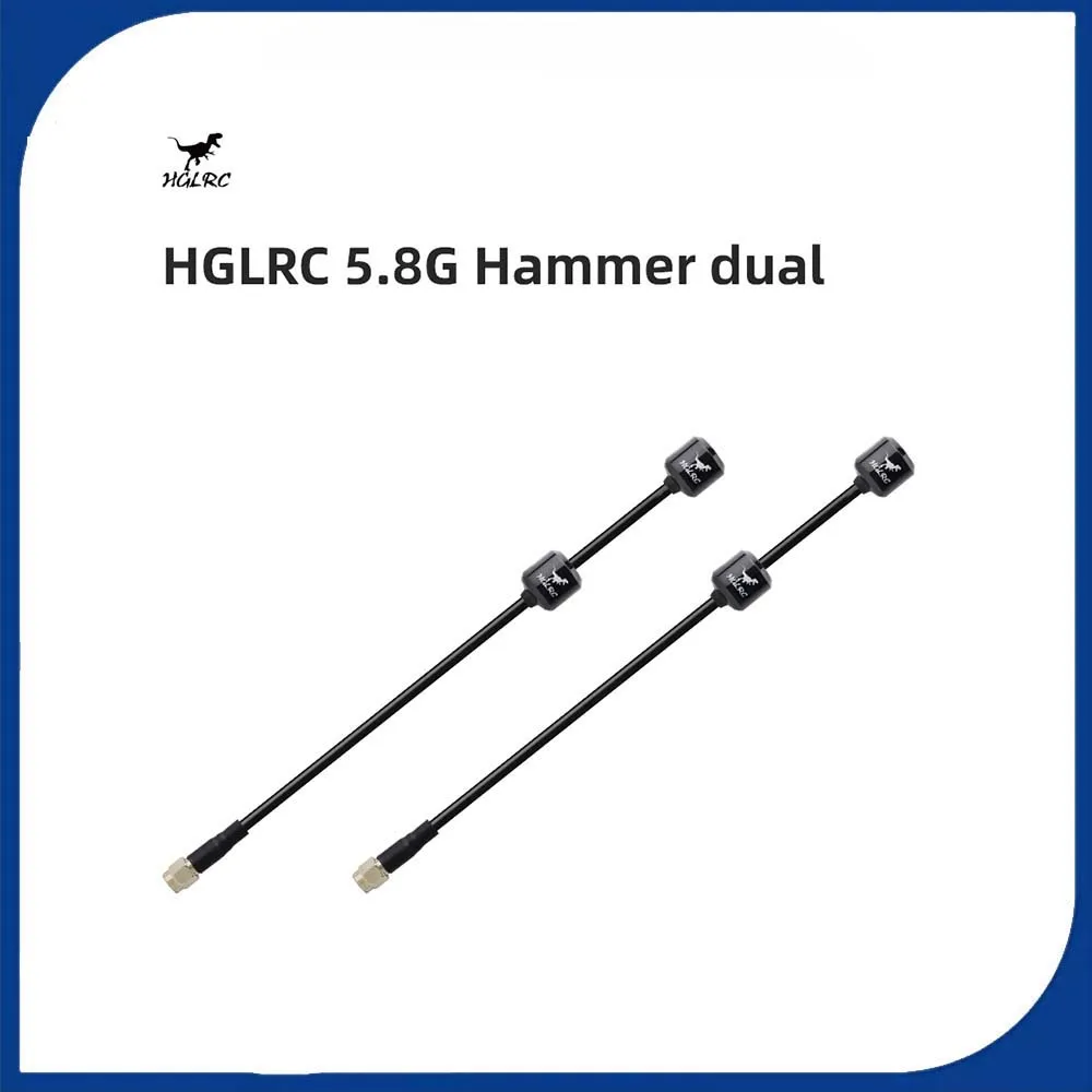 HGLRC 5,8G Молотковая двойная антенна Высокопроизводительная надежная прочность сигнала для повышенного подключения
HGLRC 5,8G Молотковая двойная антенна Высокопроизводительная надежная прочность сигнала для повышенного подключения