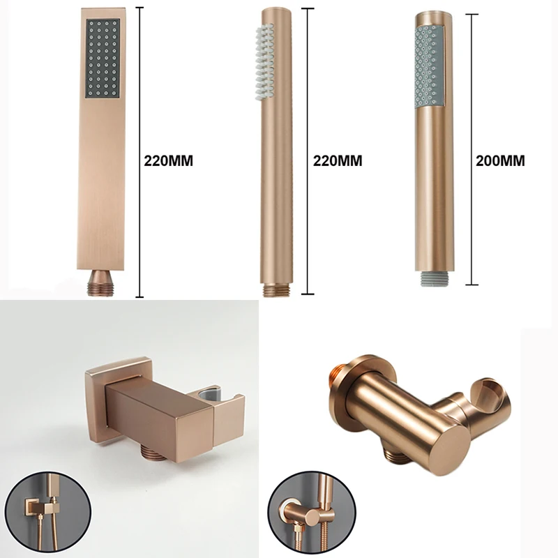 Handheld Shower Head Brushed Rose Gold Hand Held Shower Sprayer Bath Sprinkler Brass Shower Holder Rose Gold Hand Shower Head
Handheld Shower Head Brushed Rose Gold Hand Held Shower Sprayer Bath Sprinkler Brass Shower Holder Rose Gold Hand Shower Head