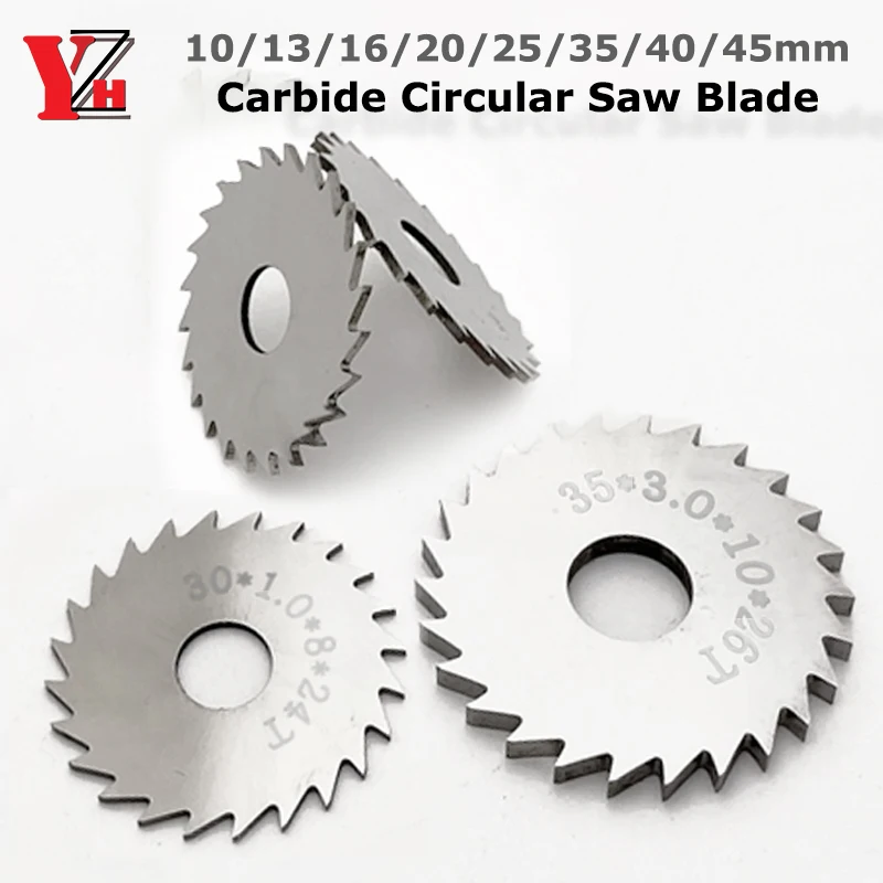 YZH Carbide Circular Saw Blade Milling Cutting Tool CNC Diameter 10mm 13mm 16mm 20mm 25mm 40mm 50mm 55mm For Metal Steel Inner
YZH Carbide Circular Saw Blade Milling Cutting Tool CNC Diameter 10mm 13mm 16mm 20mm 25mm 40mm 50mm 55mm For Metal Steel Inner