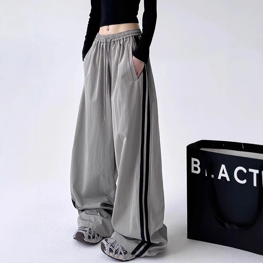 Casual Wide Leg Pants for Women in Summer New American Style Patchwork Sports Loose Workwear Pants
Casual Wide Leg Pants for Women in Summer New American Style Patchwork Sports Loose Workwear Pants