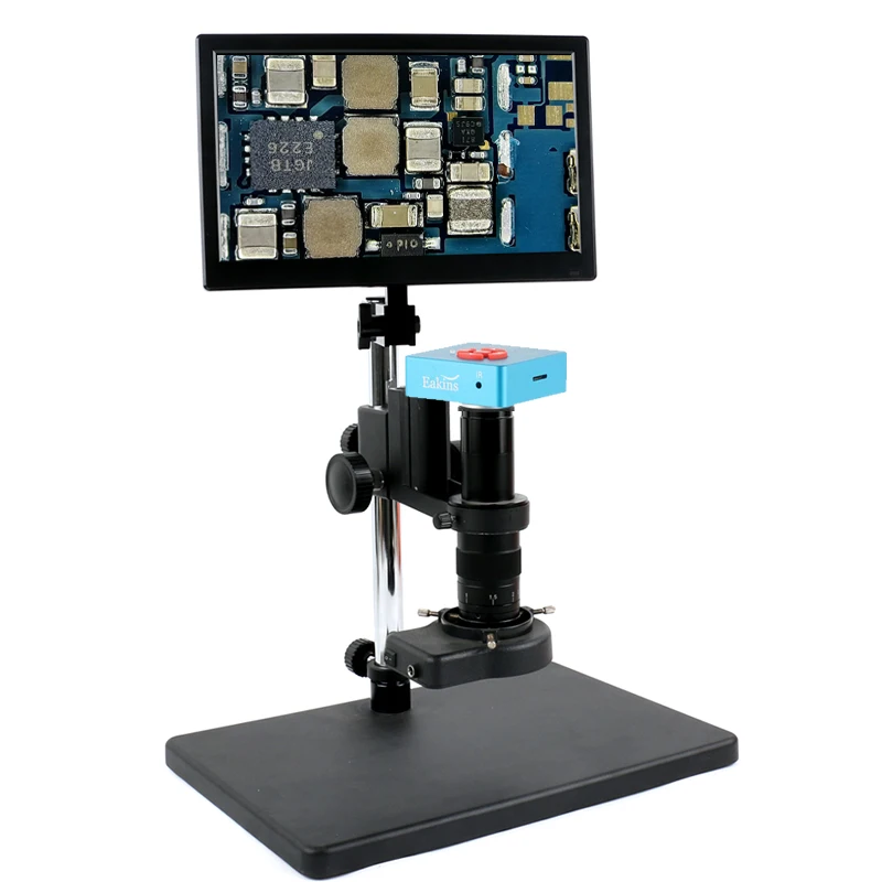 48MP HDMI USB Industrial Microscope Camera PCB Soldering Video recorder 11.6LCD Monitor Hanger Stand Kit For Electronic Research
48MP HDMI USB Industrial Microscope Camera PCB Soldering Video recorder 11.6LCD Monitor Hanger Stand Kit For Electronic Research