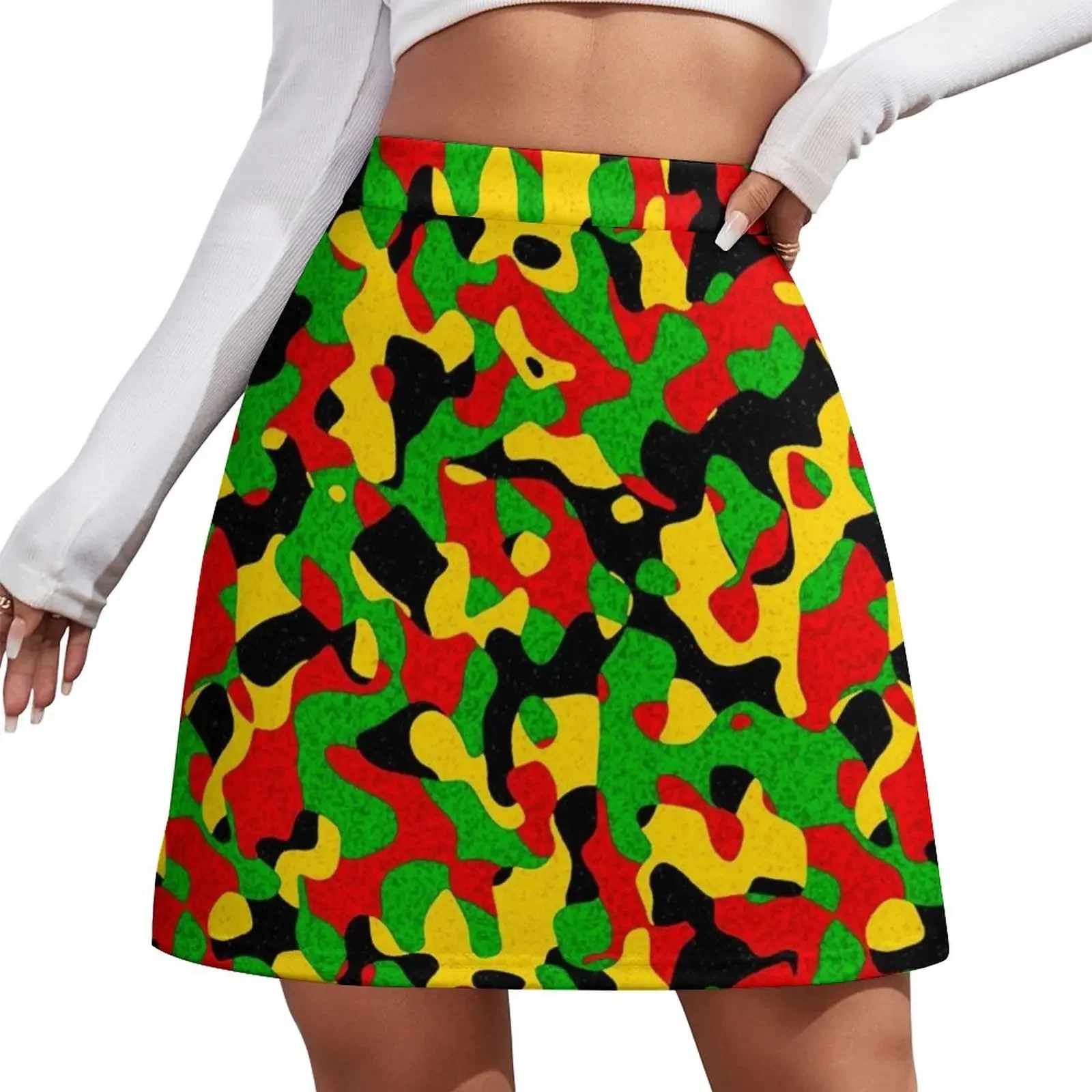 Rastafari Camouflage Pattern Green Yellow red Black Mini Skirt japanese kawaii clothes new in clothes Mini Skirt
Rastafari Camouflage Pattern Green Yellow red Black Mini Skirt japanese kawaii clothes new in clothes Mini Skirt
