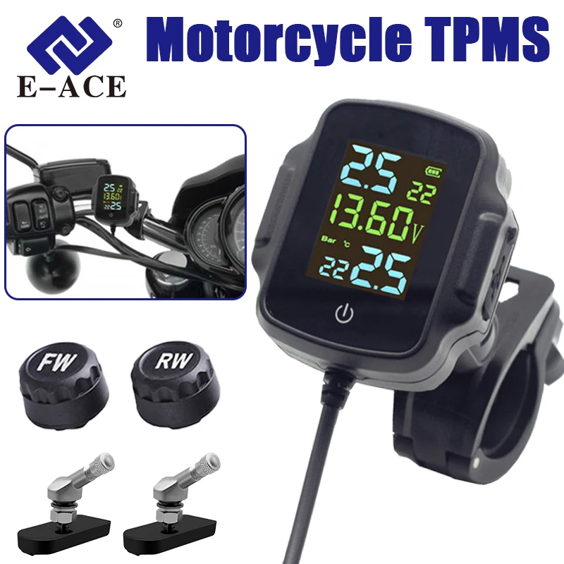 Motorcycle TPMS Fast Charging Type Temperature Tire Pressure Display Motorcycle Tire Pressure Buzzer Alarm Monitoring System
Motorcycle TPMS Fast Charging Type Temperature Tire Pressure Display Motorcycle Tire Pressure Buzzer Alarm Monitoring System