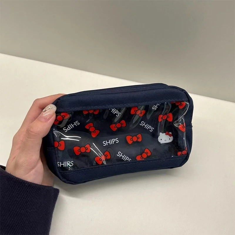 Cute Hello Kitty Storage Bag Kawaii Sanrio Anime Double-Layer Large Capacity Printed Makeup Bag Girl Heart Cartoon Pen Bag Gifts
Cute Hello Kitty Storage Bag Kawaii Sanrio Anime Double-Layer Large Capacity Printed Makeup Bag Girl Heart Cartoon Pen Bag Gifts