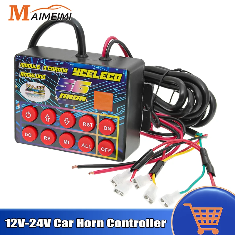 12V-24V Car Electronic Horn Controller 56 Melodies Horn Controller for Motorcycle Car Outdoor Auto Music Controller Unit Custom
12V-24V Car Electronic Horn Controller 56 Melodies Horn Controller for Motorcycle Car Outdoor Auto Music Controller Unit Custom