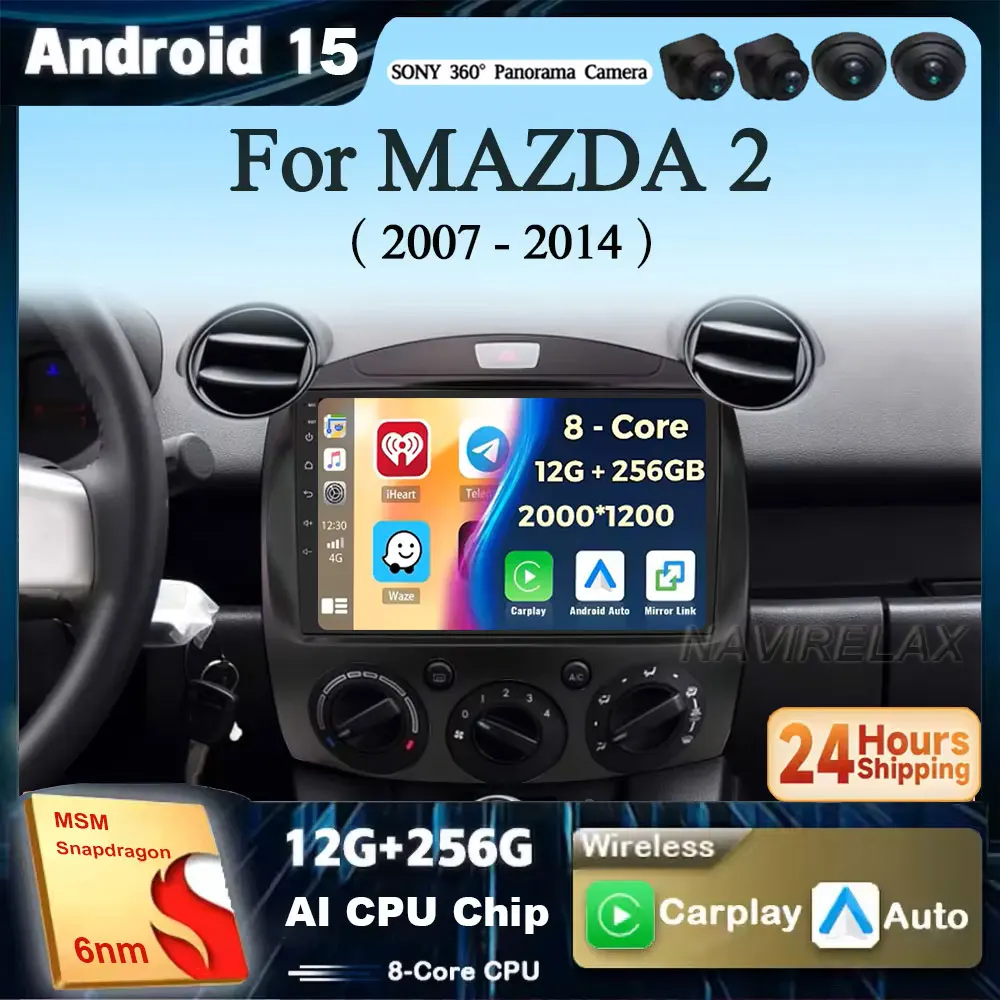 Android 15 Car Radio Multimedia Player For MAZDA 2 Mazda2 2007 2008 2009 2010 2011 2012 2013 2014 GPS Navi 2din 2 din Autoradio
Android 15 Car Radio Multimedia Player For MAZDA 2 Mazda2 2007 2008 2009 2010 2011 2012 2013 2014 GPS Navi 2din 2 din Autoradio