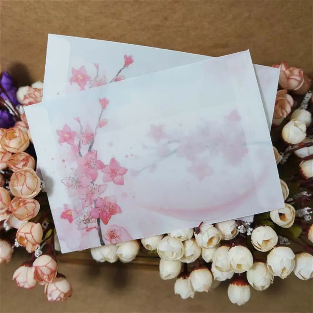 Vintage Translucent Card Cover Invitation Bag Peach Blossom Envelope Artificial Parchment Letter Organizer Sulfuric Acid Paper
Vintage Translucent Card Cover Invitation Bag Peach Blossom Envelope Artificial Parchment Letter Organizer Sulfuric Acid Paper