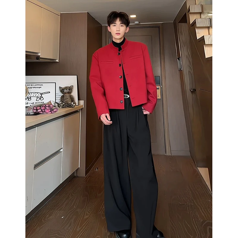 Bla ort Tailored Jaet Men's Faion Brand High-End Sensation Cleanfit New Chinese Sle Suit Coat Stand Fit Polyeste...
Bla ort Tailored Jaet Men's Faion Brand High-End Sensation Cleanfit New Chinese Sle Suit Coat Stand Fit Polyeste...