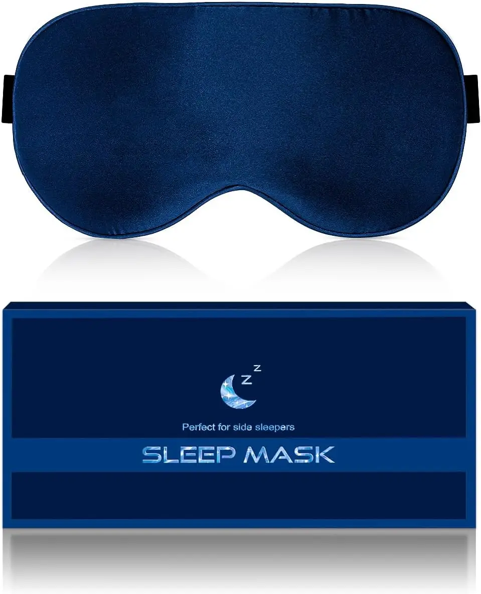 Luxury Silk Sleep Mask - Soft Breathable Blackout Eye Mask for Travel, Adjustable, Navy Blue
Luxury Silk Sleep Mask - Soft Breathable Blackout Eye Mask for Travel, Adjustable, Navy Blue