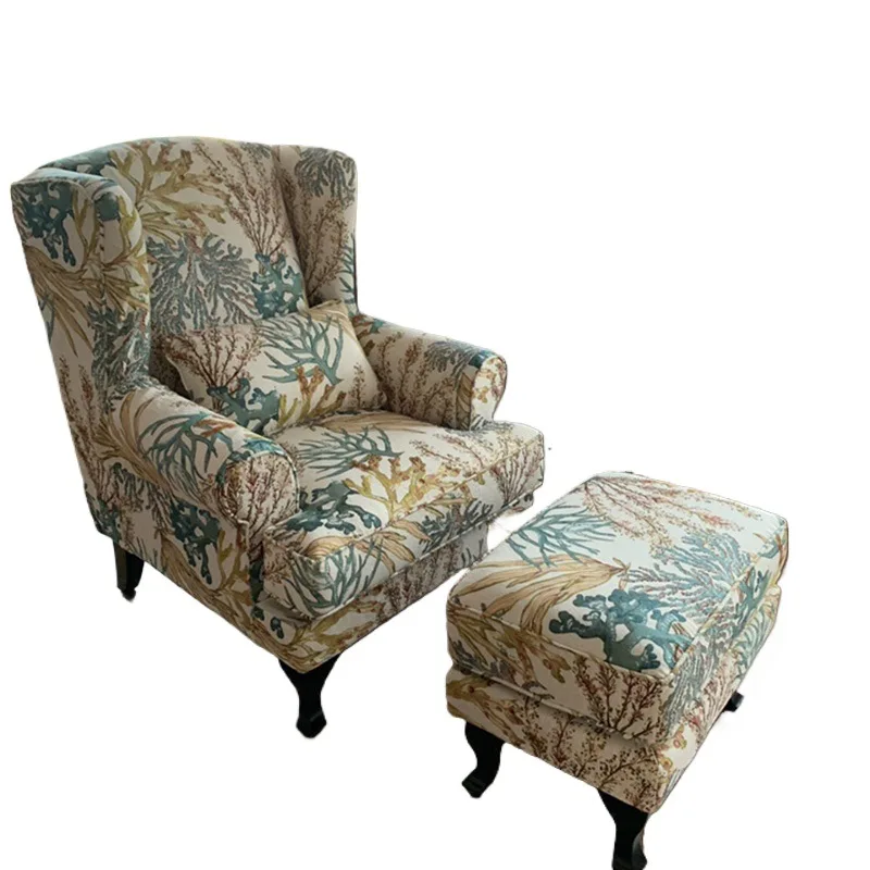 Tiger chair American single sofa retro single chair stool living room fabric balcony high back leisure small bedroom
Tiger chair American single sofa retro single chair stool living room fabric balcony high back leisure small bedroom