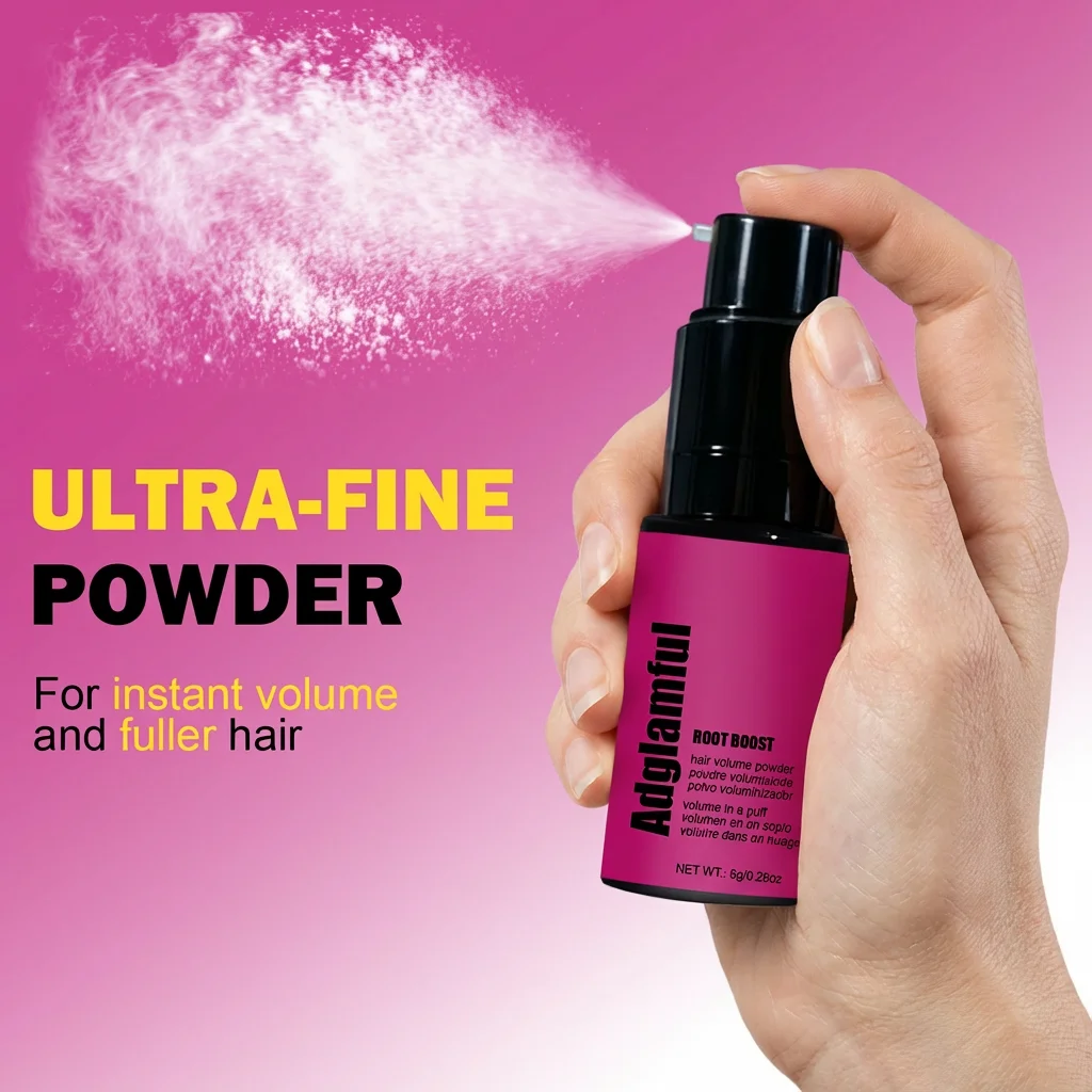 Пудра для придания объема волосам Adglamful. Мгновенный лифтинг и контроль жирности кожи для женщин. Идеально подходит для путешествий, командировок и быстрых поездок.
Пудра для придания объема волосам Adglamful. Мгновенный лифтинг и контроль жирности кожи для женщин. Идеально подходит для путешествий, командировок и быстрых поездок.