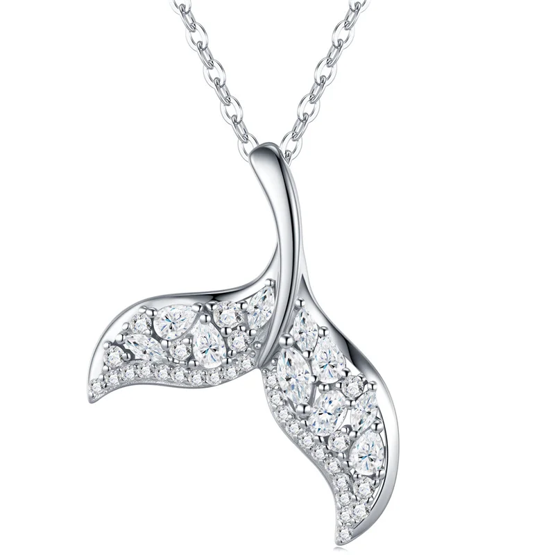 ZFSILVER Fashion Classic s925 Silver Moissanite Trendy Fish Tail Necklace For Charms Women Accessories Party Jewelry Gift P17435
ZFSILVER Fashion Classic s925 Silver Moissanite Trendy Fish Tail Necklace For Charms Women Accessories Party Jewelry Gift P17435