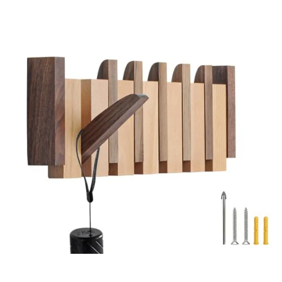 Coat Rack Wall Mount Wood Wood Coat Rack Wall Mount with Flip-Down Magnetic Piano Wall Coat Hanger for Entryway Bathroom Bedroo
Coat Rack Wall Mount Wood Wood Coat Rack Wall Mount with Flip-Down Magnetic Piano Wall Coat Hanger for Entryway Bathroom Bedroo