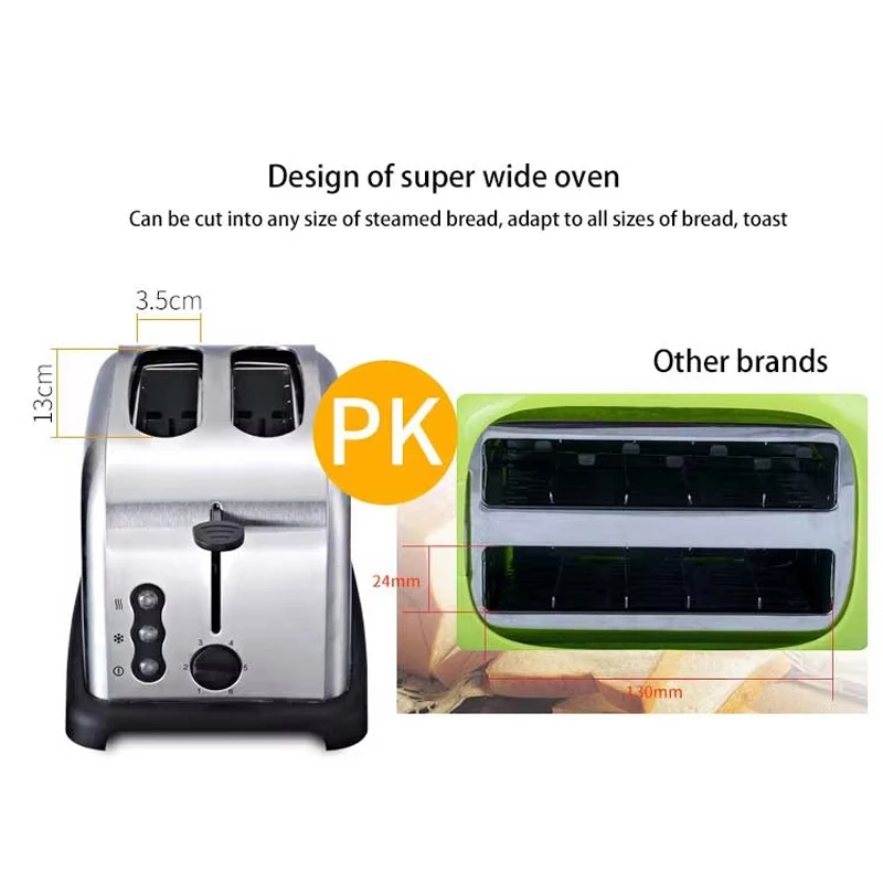 Тостер, тостер из нержавеющей стали, длина 4 ломтика, очень широкие слоты со съемным подносом, функция размораживания и разогрева
Тостер, тостер из нержавеющей стали, длина 4 ломтика, очень широкие слоты со съемным подносом, функция размораживания и разогрева