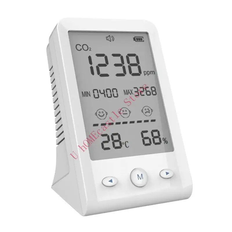 63 -часовой монитор CO2 -метра CO2 -метра для домашнего офиса Анализатор температуры и влажности
63 -часовой монитор CO2 -метра CO2 -метра для домашнего офиса Анализатор температуры и влажности