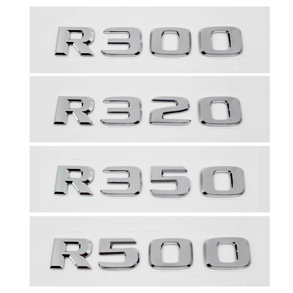Логотип заднего багажника из АБС-пластика R300 R320 R350 R500, эмблема-наклейка для Mercedes Benz R Class 251, автомобильные аксессуары
Логотип заднего багажника из АБС-пластика R300 R320 R350 R500, эмблема-наклейка для Mercedes Benz R Class 251, автомобильные аксессуары