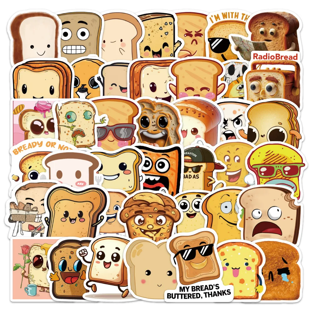 50PCS Fun Bread Cartoon Graffiti Stickers Creative Food Decal DIY Luggage Phone Guitar Skateboard Waterproof Sticker Kid Toys
50PCS Fun Bread Cartoon Graffiti Stickers Creative Food Decal DIY Luggage Phone Guitar Skateboard Waterproof Sticker Kid Toys