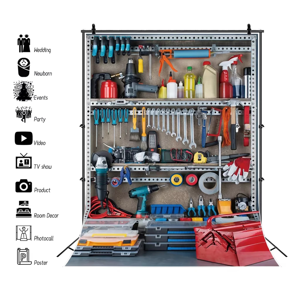 Repair Tools Photography Background Retro Motorcycle Car Dealership Toolbox Wrench Auto Maintenance Event Scene Photo Backdrop
Repair Tools Photography Background Retro Motorcycle Car Dealership Toolbox Wrench Auto Maintenance Event Scene Photo Backdrop