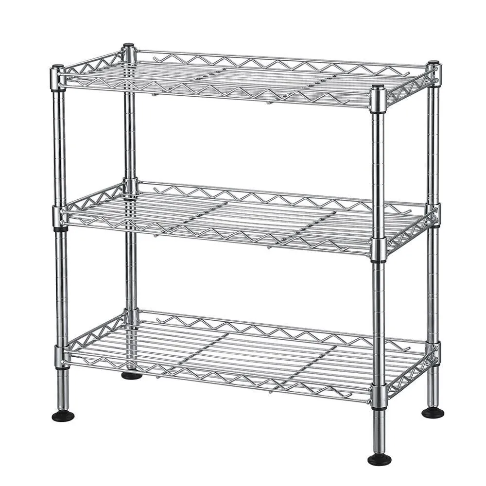 3-Tier Wire Shelving Rack Shelf Adjustable Commercial Garage Kitchen Storage
3-Tier Wire Shelving Rack Shelf Adjustable Commercial Garage Kitchen Storage
