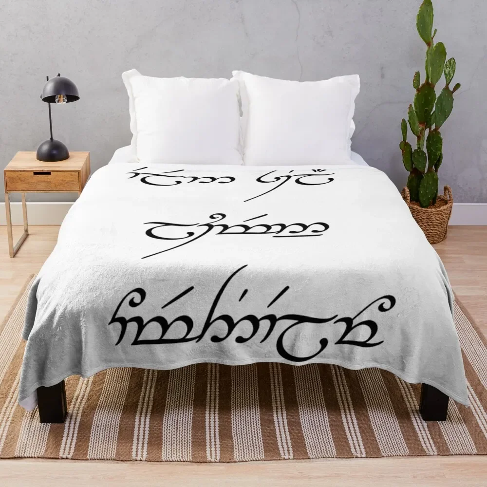 A star shines on the hour of our meeting (Elen s-la lumenn' omentielvo) Throw Blanket Elegant Warm Throw Blanket for Hotel Home
A star shines on the hour of our meeting (Elen s-la lumenn' omentielvo) Throw Blanket Elegant Warm Throw Blanket for Hotel Home
