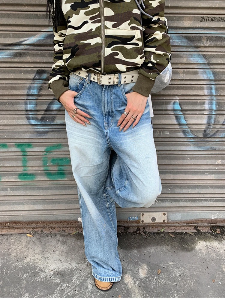 Women Pants Denim Pant Vintage Washed Scratch Loose High Waist Straight Trousers Frayed Y2k Streetwear Work Casual Jeans 2026
Women Pants Denim Pant Vintage Washed Scratch Loose High Waist Straight Trousers Frayed Y2k Streetwear Work Casual Jeans 2026