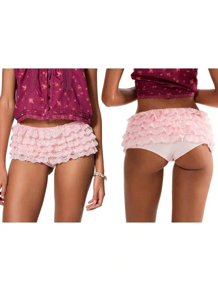 Womens Lace Ruffle High Waist Shorts Summer Casual Bottoms
Womens Lace Ruffle High Waist Shorts Summer Casual Bottoms