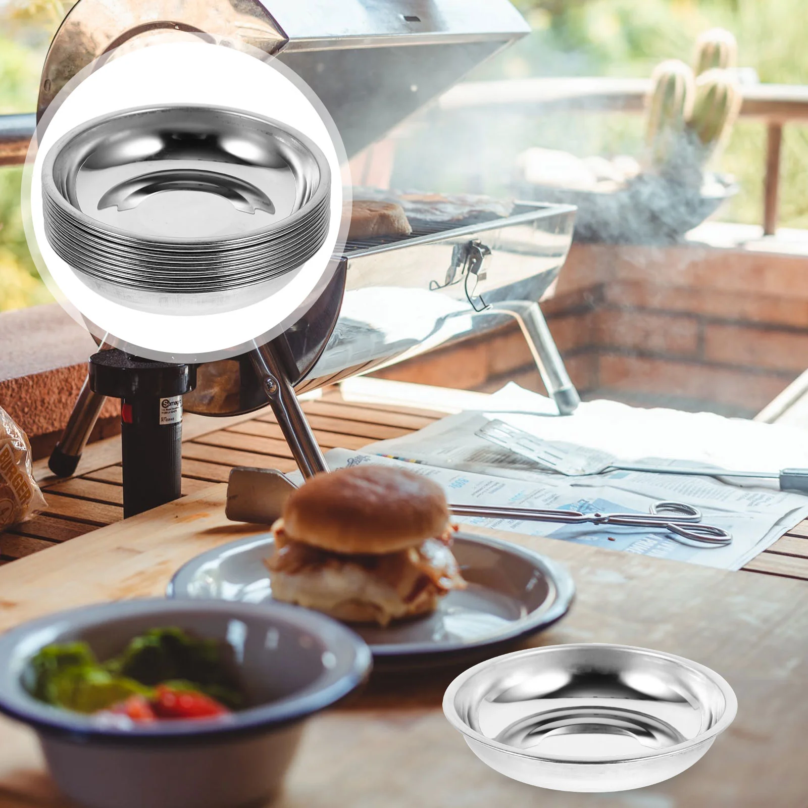 5 Stainless Steel Saucer Dishes 9cm Mini Dessert Plates Ideal for Sauces Vinegar Salads Snacks Condiments Appetizers
5 Stainless Steel Saucer Dishes 9cm Mini Dessert Plates Ideal for Sauces Vinegar Salads Snacks Condiments Appetizers