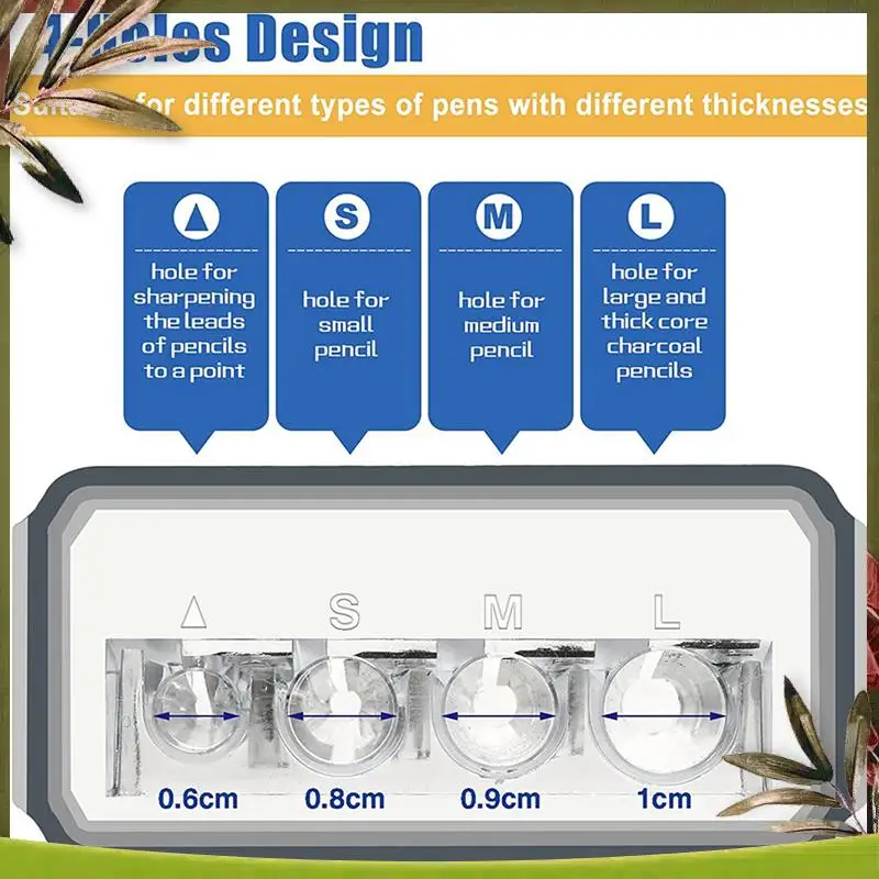 ABDW-4Pcs Carpenter Pencil Sharpener Long Point Manual Pencil Sharpener With Plastic Lid 4 Holes Handheld Pencil Sharpener
ABDW-4Pcs Carpenter Pencil Sharpener Long Point Manual Pencil Sharpener With Plastic Lid 4 Holes Handheld Pencil Sharpener