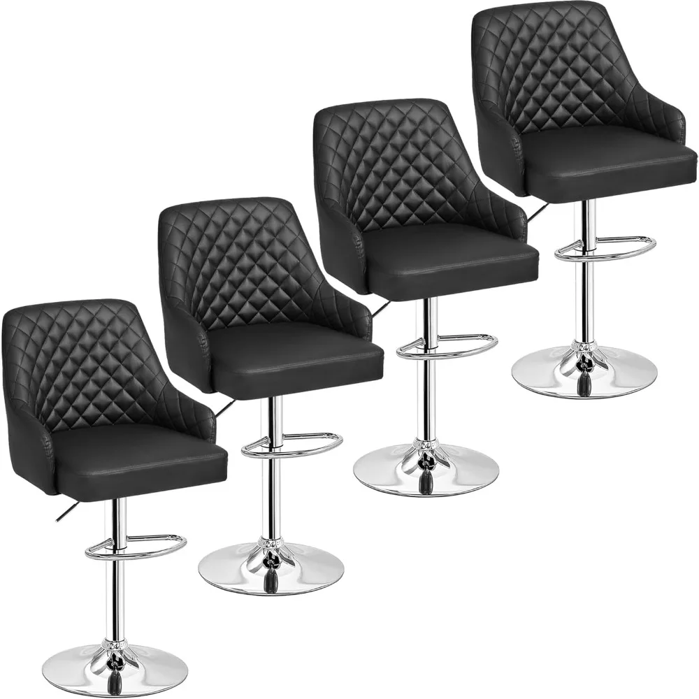 Bar Stools Set of 4, Adjustable Bar Stools with Back, Bar Height Stools for Kitchen Counter
Bar Stools Set of 4, Adjustable Bar Stools with Back, Bar Height Stools for Kitchen Counter