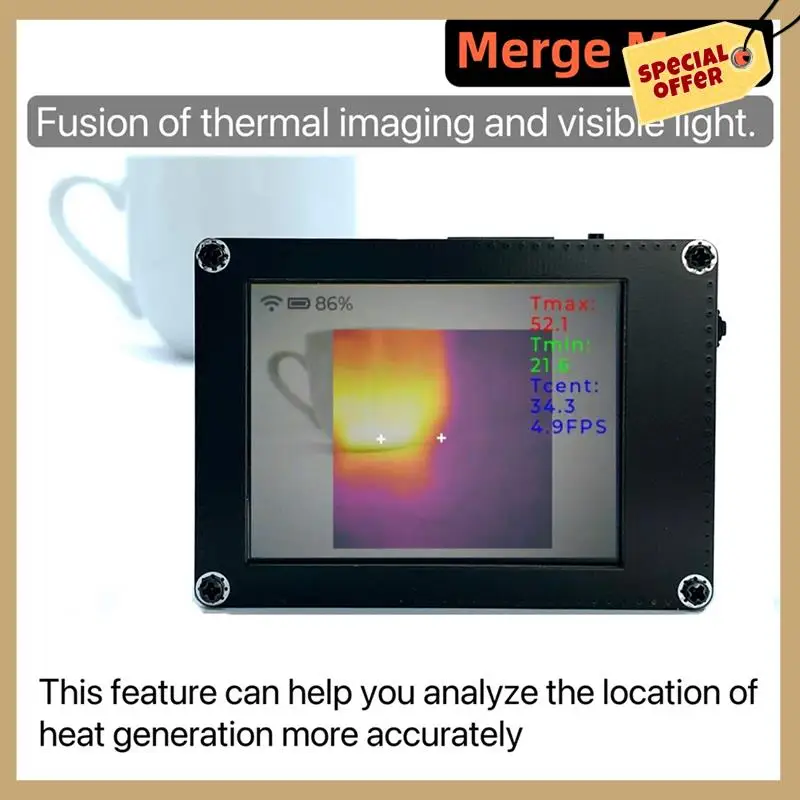TICAM1 Industrial Infrared Temperature Detect Thermal Imager Accessories With 200MP Visible Light Lens
TICAM1 Industrial Infrared Temperature Detect Thermal Imager Accessories With 200MP Visible Light Lens