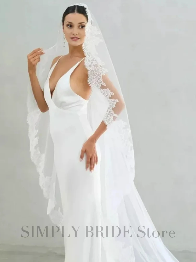 Customized 1 Tier Mantilla Wedding Veil 3M Long Full Lace Edge Cathedral Bridal Veils Wedding Accessories Doda Velo De Novias
Customized 1 Tier Mantilla Wedding Veil 3M Long Full Lace Edge Cathedral Bridal Veils Wedding Accessories Doda Velo De Novias