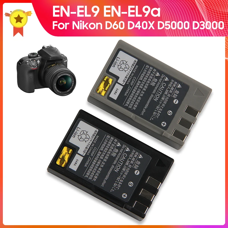Replacement Battery EN-EL9 EN-EL9A for Nikon D60 D40X D5000 D3000 Camera Battery 1080mAh
Replacement Battery EN-EL9 EN-EL9A for Nikon D60 D40X D5000 D3000 Camera Battery 1080mAh