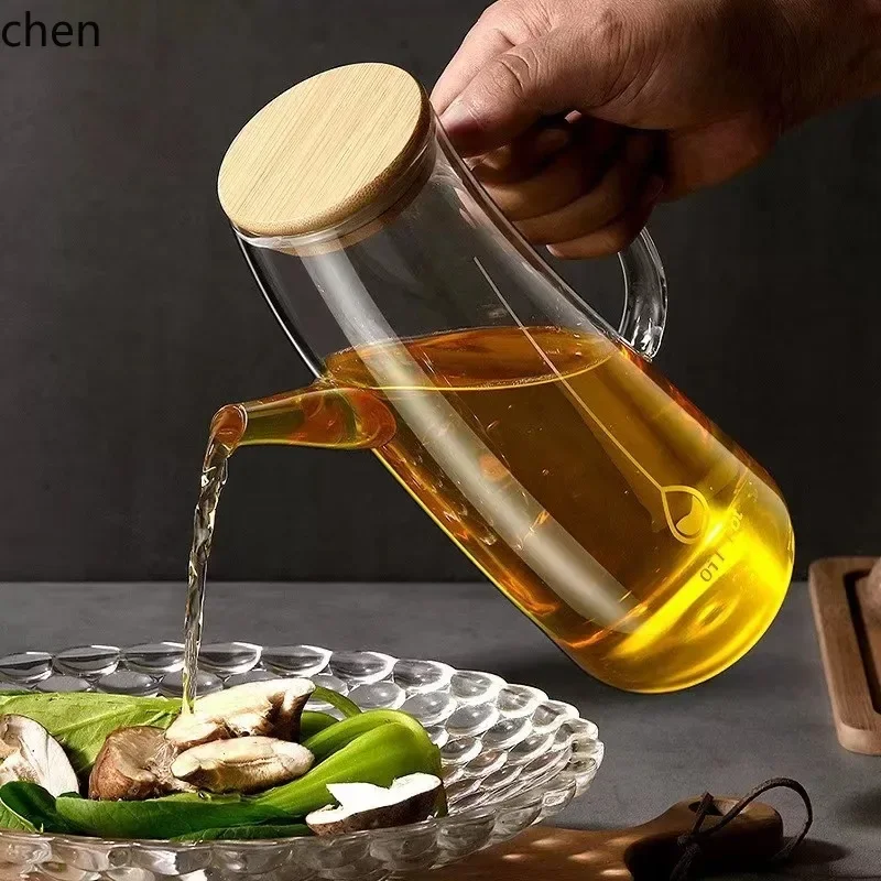 A8 kitchen transparent for home non-hanging oil pot glass handle vinegar bottle oil container high borosilicate glass oil pot
A8 kitchen transparent for home non-hanging oil pot glass handle vinegar bottle oil container high borosilicate glass oil pot