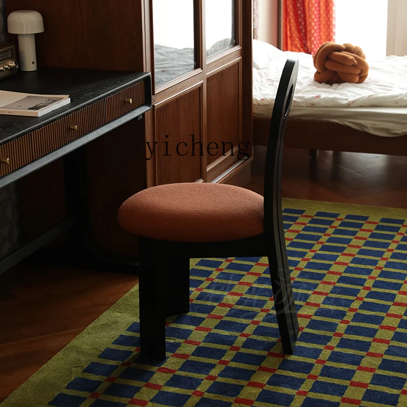 XL ash wood matte black soft bag seat cushion solid wood dining chair back chair book desk chair household
XL ash wood matte black soft bag seat cushion solid wood dining chair back chair book desk chair household