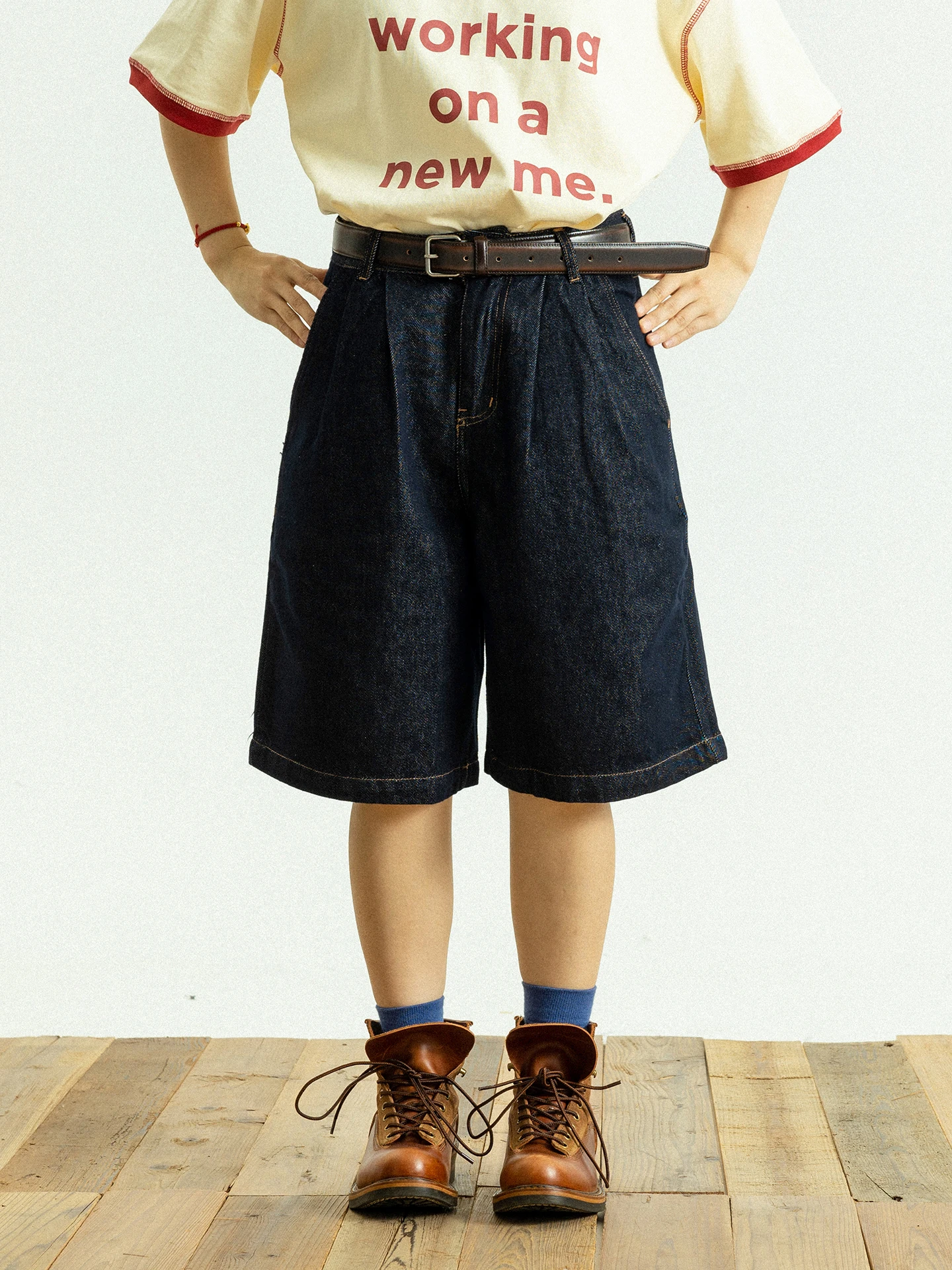 GoodNorth Casual Loose Blue Denim Shorts Unisex Summer Versatile Original Color Five-Point Pants Cotton Lyocell Polyester Blend
GoodNorth Casual Loose Blue Denim Shorts Unisex Summer Versatile Original Color Five-Point Pants Cotton Lyocell Polyester Blend