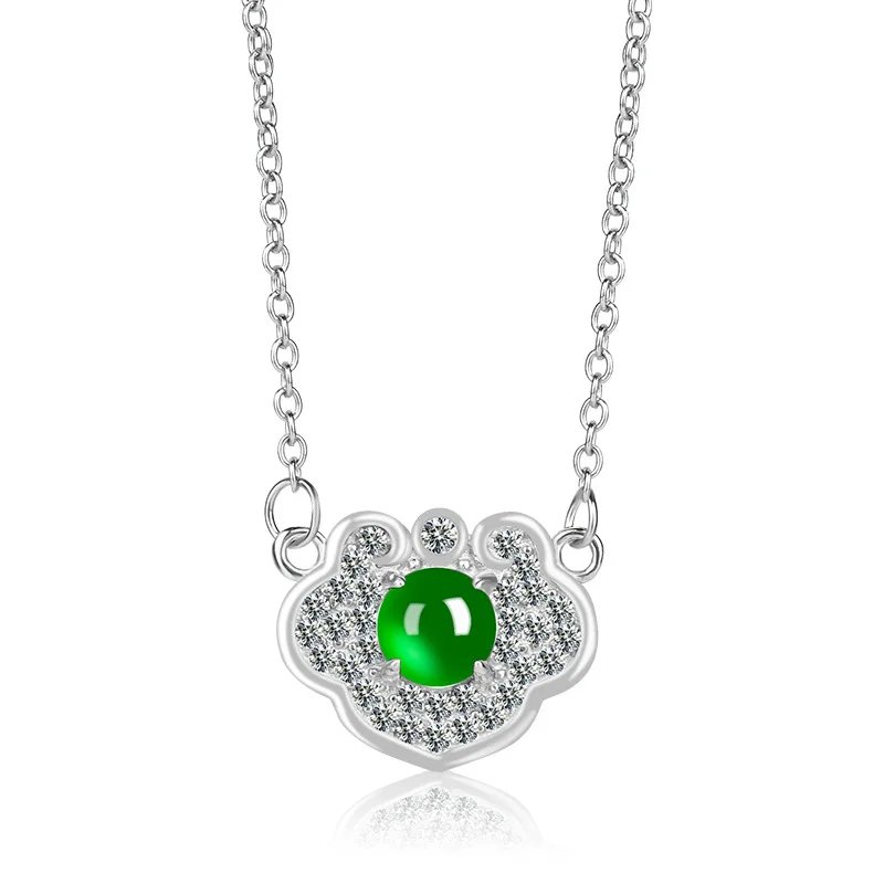 Natural A-grade Jade Sun Green Egg Face Ruyi S925 Silver Inlaid Pendant Ice Jadeite Women's Charms Fashion Hanging Set Chain
Natural A-grade Jade Sun Green Egg Face Ruyi S925 Silver Inlaid Pendant Ice Jadeite Women's Charms Fashion Hanging Set Chain