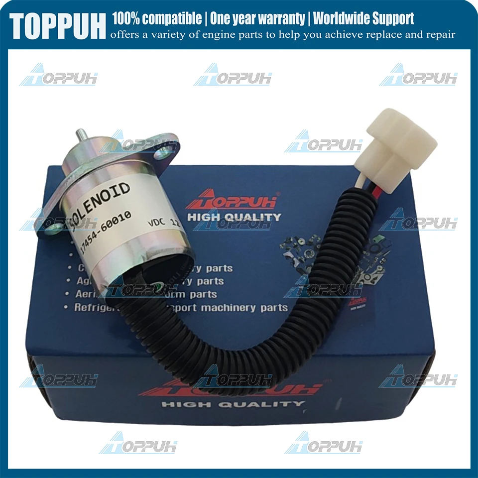 1pc New 17454-60010 Fuel Shut Off Shutdown Solenoid For Kubota For Yanmar Synchro Start SA4569T 12V SA-4569-T 17454-60010
1pc New 17454-60010 Fuel Shut Off Shutdown Solenoid For Kubota For Yanmar Synchro Start SA4569T 12V SA-4569-T 17454-60010