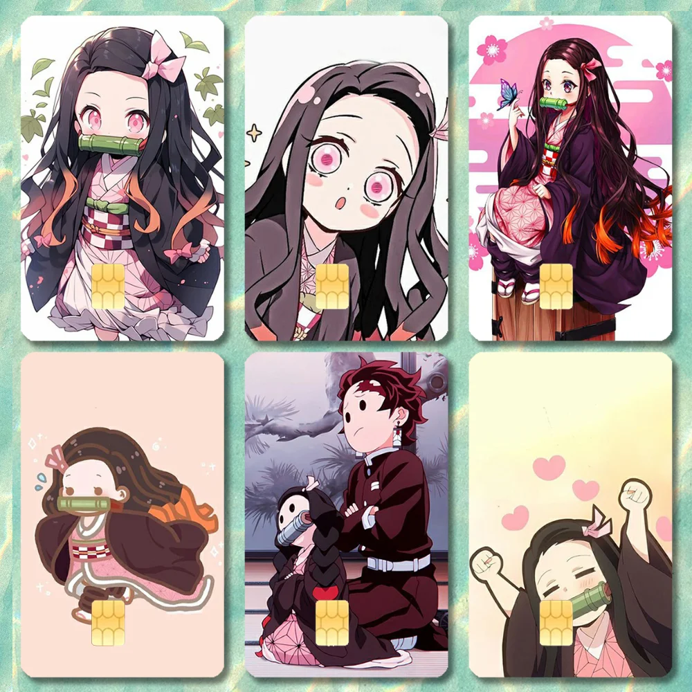 Cute N-Nezuko K-Kamado Stickers Cartoon Credit Card Visa Debit Bank Charge Card Bus Metro Waterproof Sticker Decal Decoration
Cute N-Nezuko K-Kamado Stickers Cartoon Credit Card Visa Debit Bank Charge Card Bus Metro Waterproof Sticker Decal Decoration