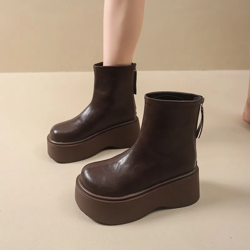 Flats Platform Women’s Snow Boots Spring Fashion Pu Leather Women Ankle Boots Walking Warm Woman Boots 2026 Trend Botas De Mujer
Flats Platform Women’s Snow Boots Spring Fashion Pu Leather Women Ankle Boots Walking Warm Woman Boots 2026 Trend Botas De Mujer