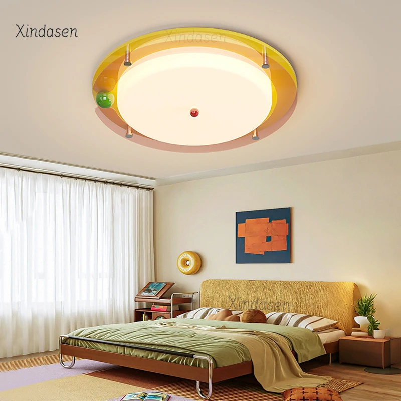 Nordic Creative Modern LED Ceiling Light Dimmable Round Ceiling Light Living Room Dining Room Bedroom Kids Chandelier Moon Lamp
Nordic Creative Modern LED Ceiling Light Dimmable Round Ceiling Light Living Room Dining Room Bedroom Kids Chandelier Moon Lamp