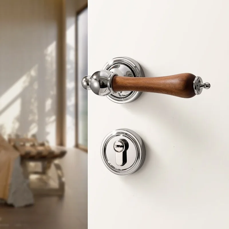 Retro Interior Wooden Door Magnetic/silent Room Lock French Style Room Walnut Mid Antique Style Split Lock
Retro Interior Wooden Door Magnetic/silent Room Lock French Style Room Walnut Mid Antique Style Split Lock