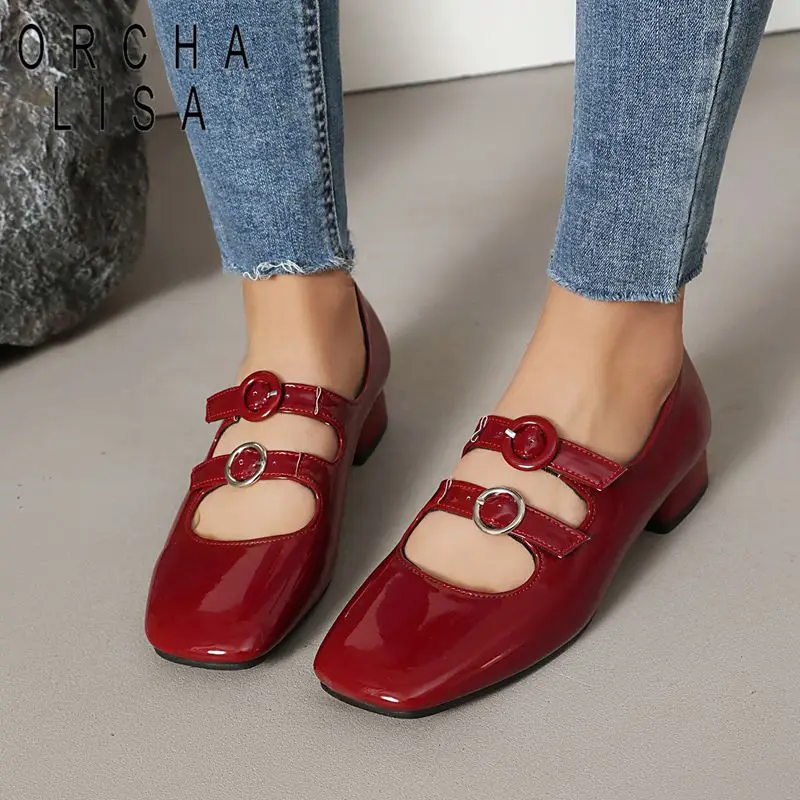 ORCHA LISA Горячая новинка: блестящие женские туфли-балетки с квадратным носком, двойной пряжкой и ремешком, увеличенные размеры 41, 42, 43. Повседневные мягкие туфли Мэри Джейн для отдыха.
ORCHA LISA Горячая новинка: блестящие женские туфли-балетки с квадратным носком, двойной пряжкой и ремешком, увеличенные размеры 41, 42, 43. Повседневные мягкие туфли Мэри Джейн для отдыха.