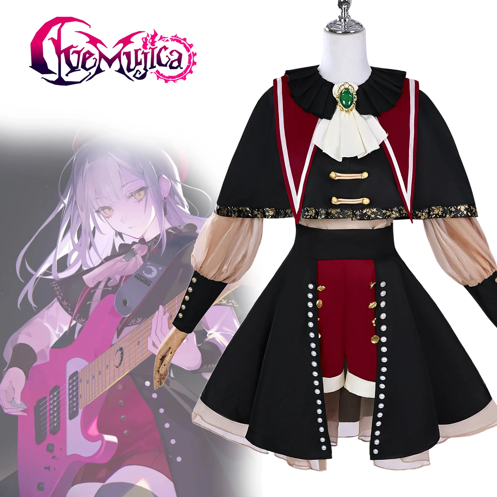 Anime BanG Dream! Cosplay Mortis Costume Adult Singer Uniform Women Full Set Accessories Suits Dress Carnival Prop
Anime BanG Dream! Cosplay Mortis Costume Adult Singer Uniform Women Full Set Accessories Suits Dress Carnival Prop